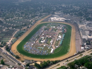 Kentucky Derby Racecourse Aerial Shot