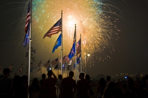 Fourth of July firework celebrations