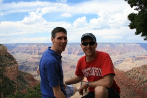 Todd and I on the edge of the Grand Canyon