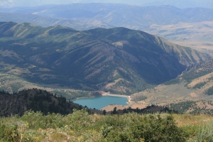 Looking down to Porcupine Reservoir.
