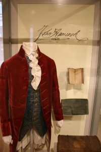 John Hancock's suit, note book, satchel and chest