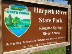 Harpeth River State Park sign.