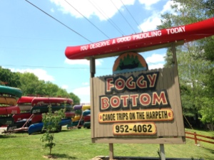 Entry to Foggy Bottom in Kingston Springs, Tennessee.