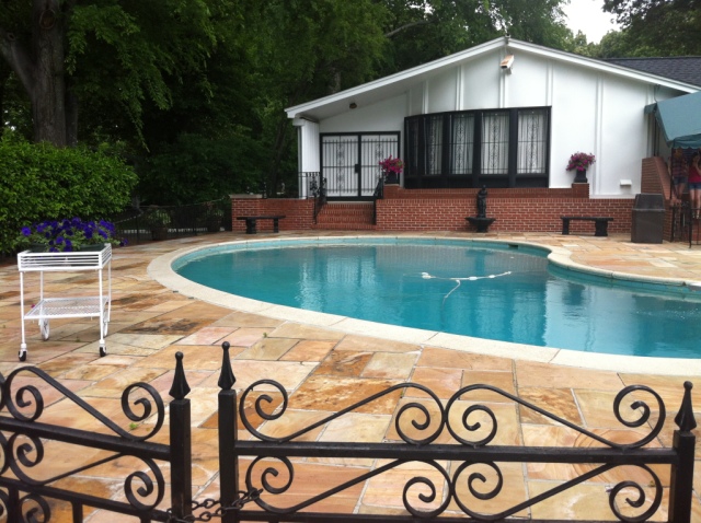 Graceland swimming pool and pool house - Photo credit Jason Dutton-Smith