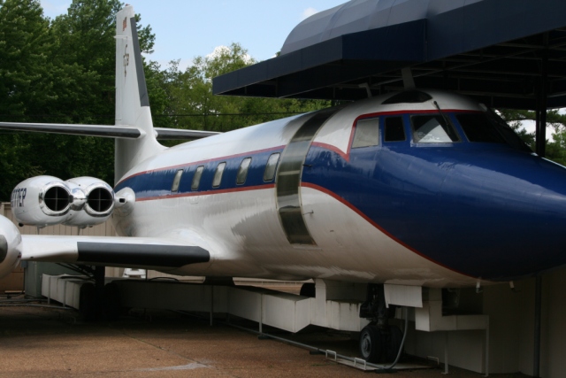 One of the two private aircraft that shuttled Elvis and his family - Photo credit Jason Dutton-Smith