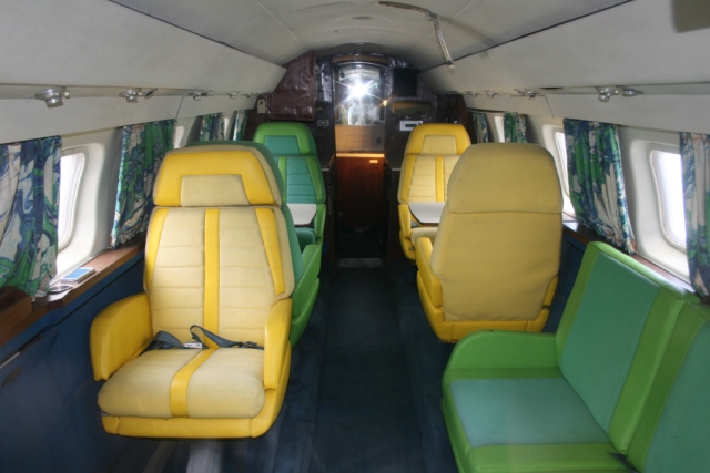 Interior of smaller of the two private jets - Photo credit Jason Dutton-Smith