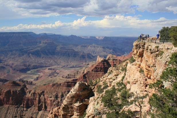 The south rim lookout over the Grand Canyon. Image: Jason Dutton-Smith