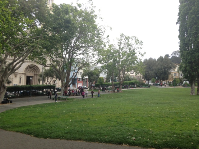 Washington Square park - a meeting location of Anna Madrigal and Edgar Halcyon. Cnr Columbus and union Street.