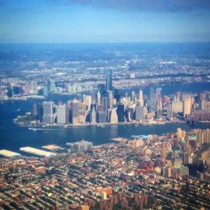 New York City skyline from the air, landing at LaGuardia Airport. Image: Jason Dutton-Smith