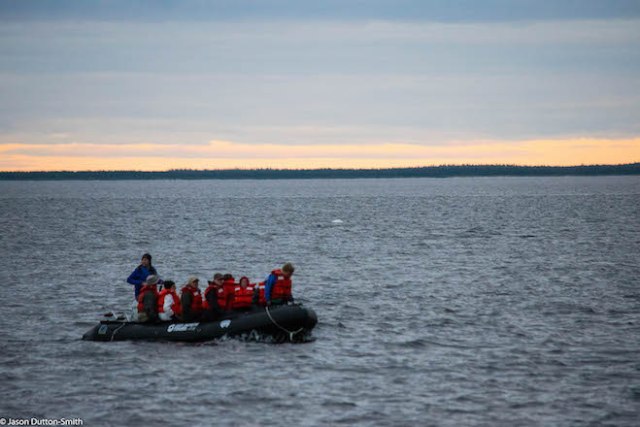 On the water in Hudson Bay - Image Jason Dutton-Smith